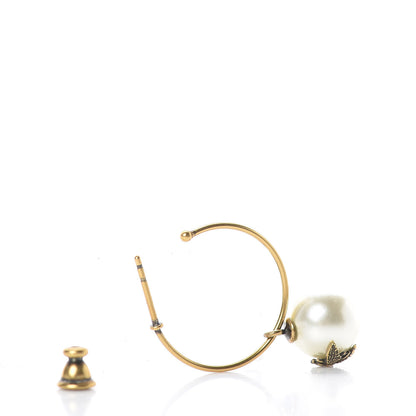 Christian Dior Pearl Bee Star Tribales Hoop Earrings 3 of 3