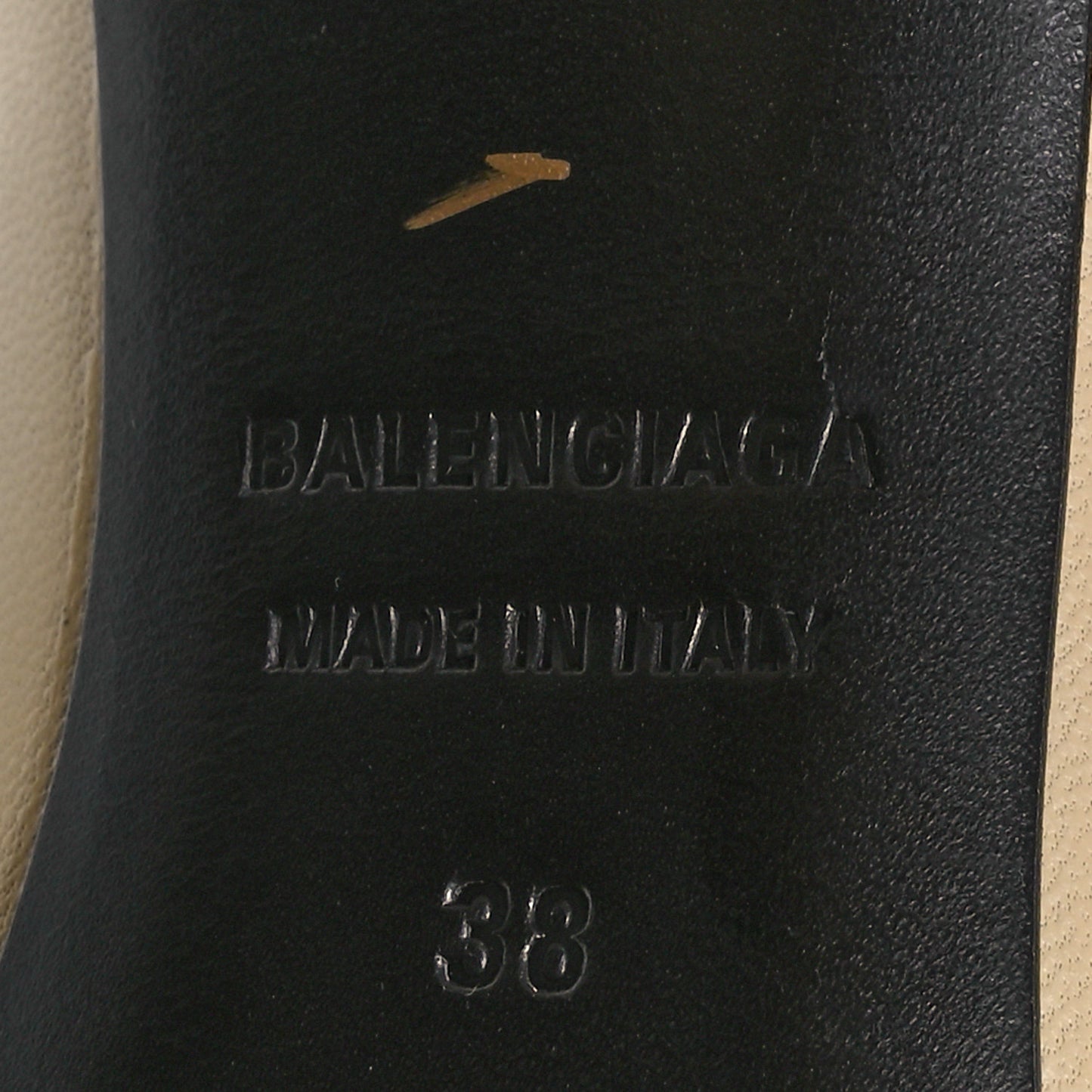 Nappa Square Knife 80mm Pumps 38 Beige Argile