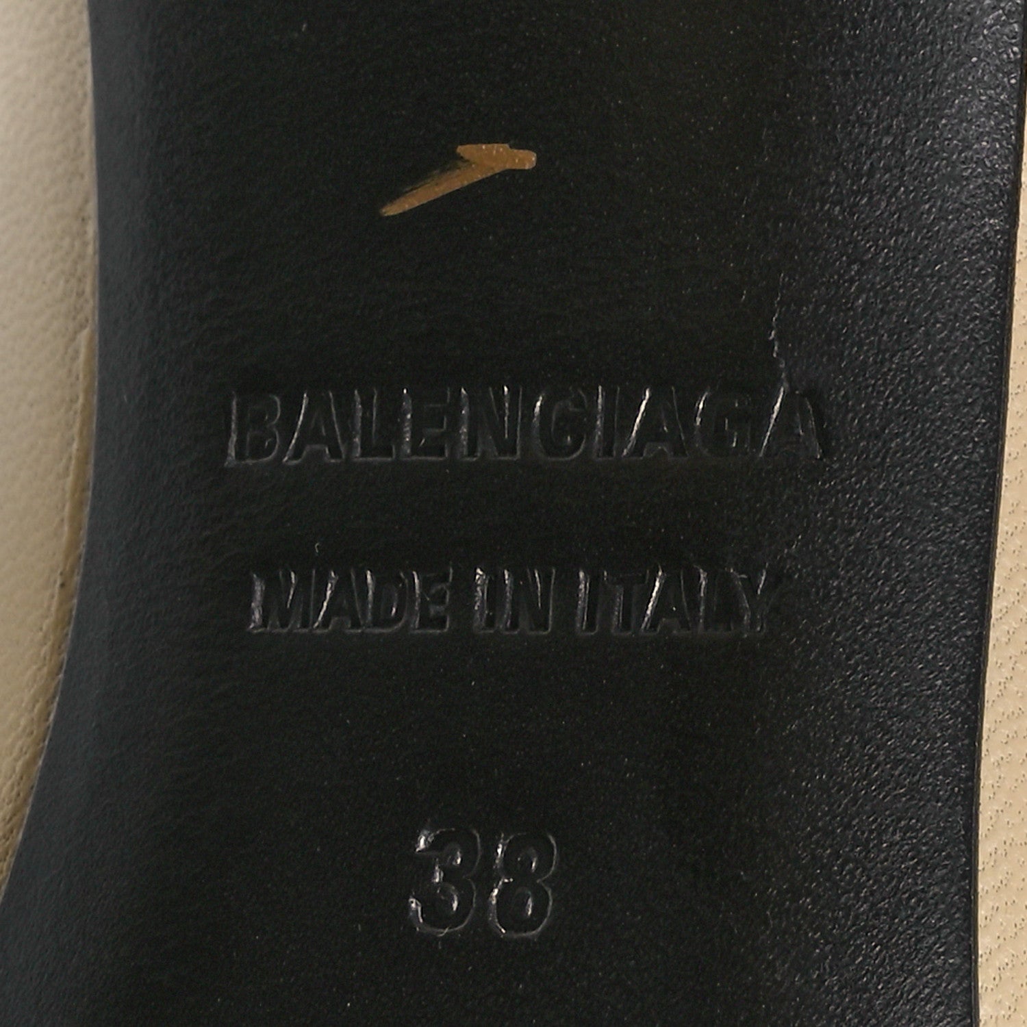 Balenciaga Nappa Square Knife 80mm Pumps 38 Beige Argile 7 of 9