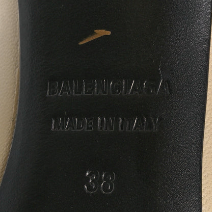 Balenciaga Nappa Square Knife 80mm Pumps 38 Beige Argile 7 of 9