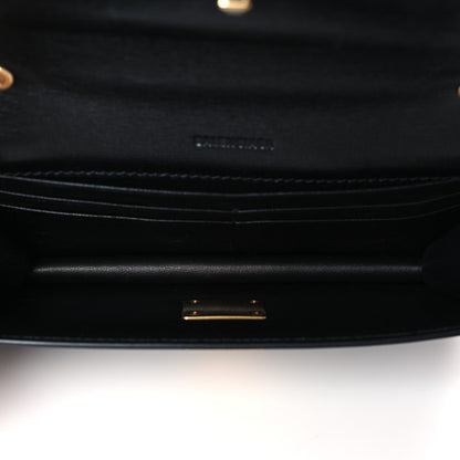 Balenciaga Calfskin Stripe Embossed Gossip Chain Bag XS Black 5 of 8