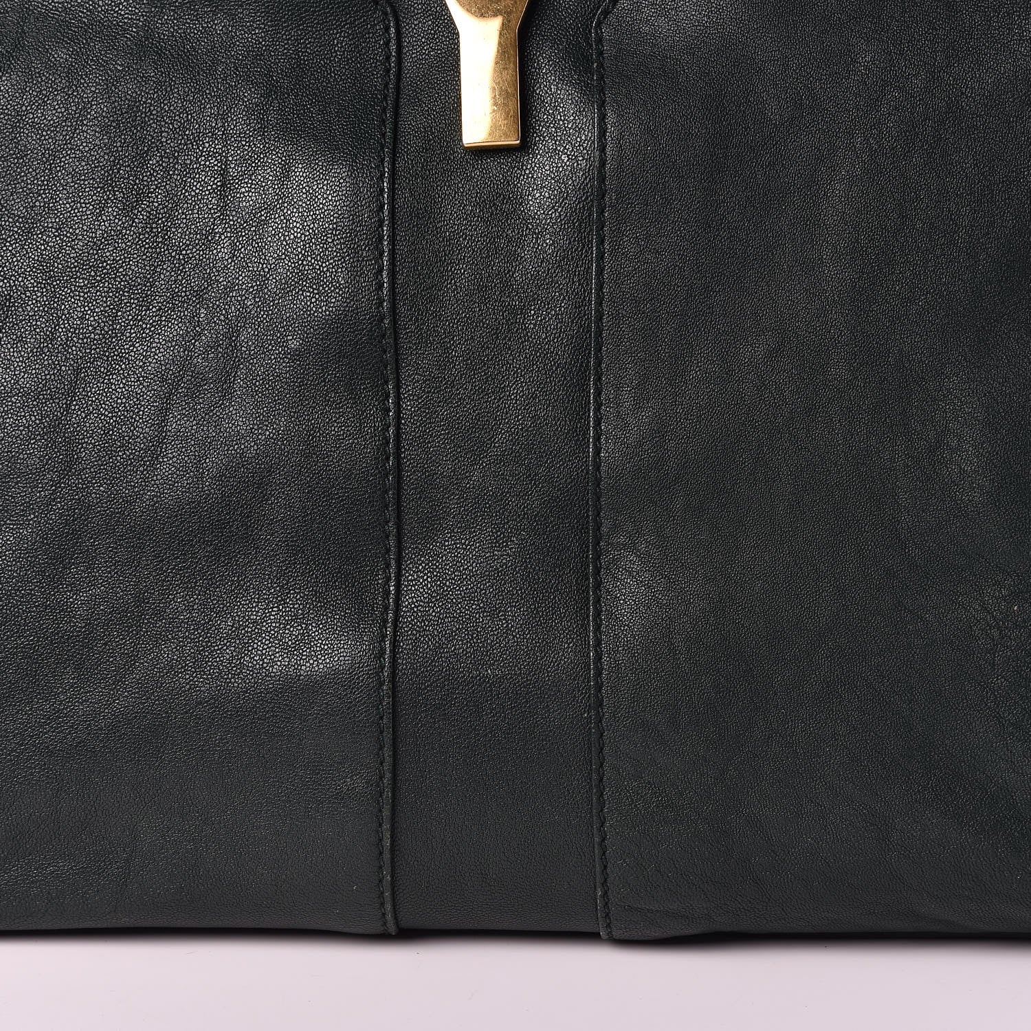 Saint Laurent Sheepskin Large Cabas ChYc Dark Green 15 of 19