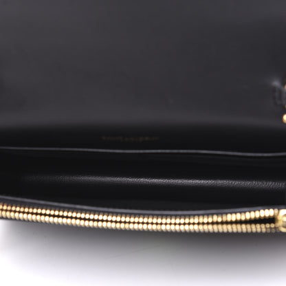 Saint Laurent Smooth Calfskin Classic Monogram Kate Tassel Chain Wallet Black 4 of 9