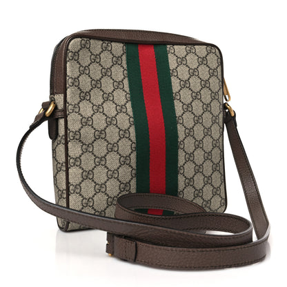 Gucci GG Supreme Monogram Web Small Ophidia Messenger Bag Brown 3 of 9