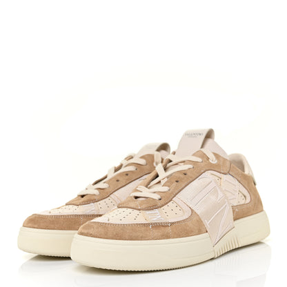 Valentino Garavani Suede Calfskin Mens VL7N Low Top Sneakers 41 Beige 3 of 10