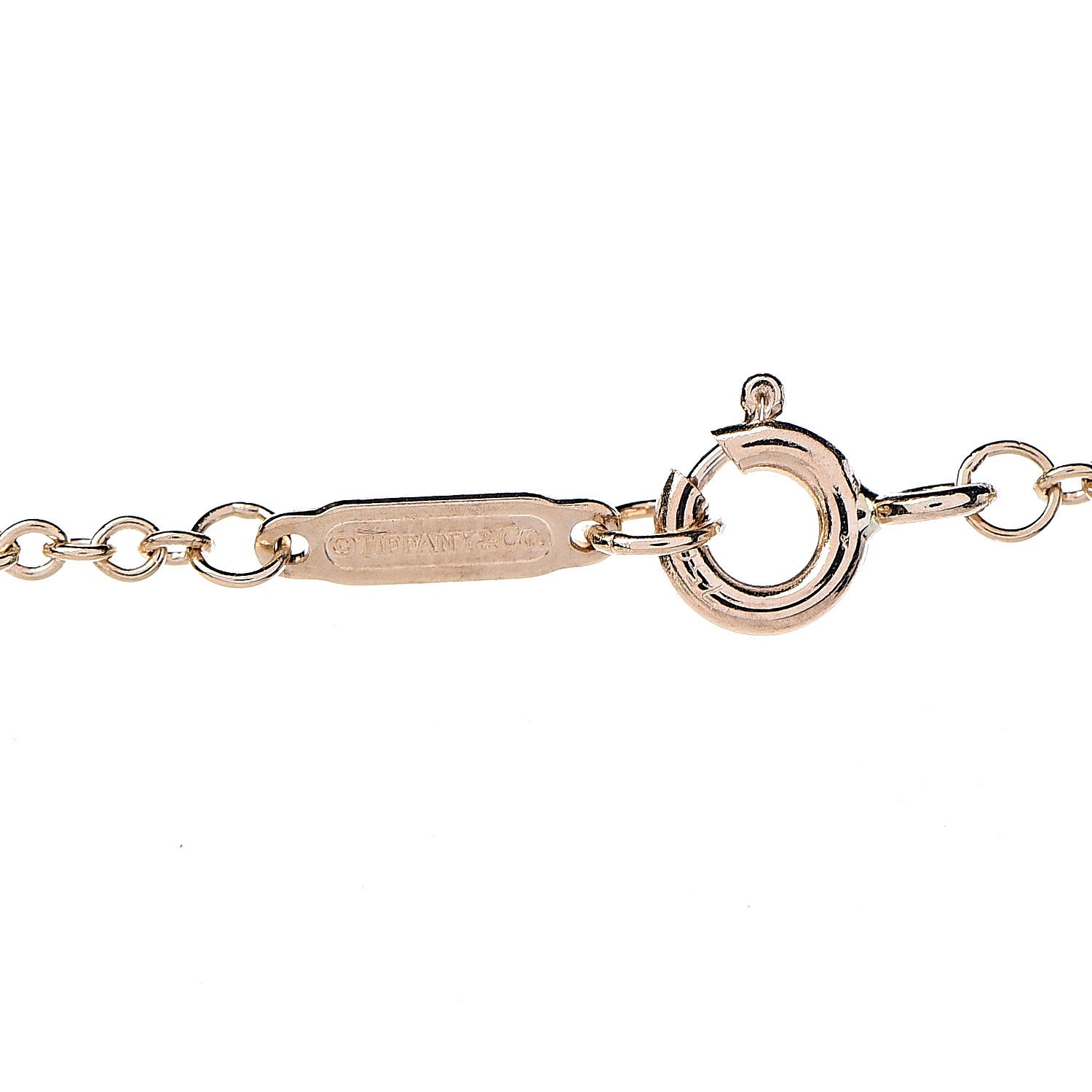 Tiffany 18K Yellow Gold 1837 Interlocking Circles Lariat Necklace 7 of 7