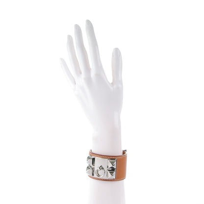 Hermes Barenia Collier De Chien CDC Bracelet S Fauve 2 of 7