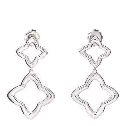 David Yurman Sterling Silver Quatrefoil Drop Earrings 1 of 4