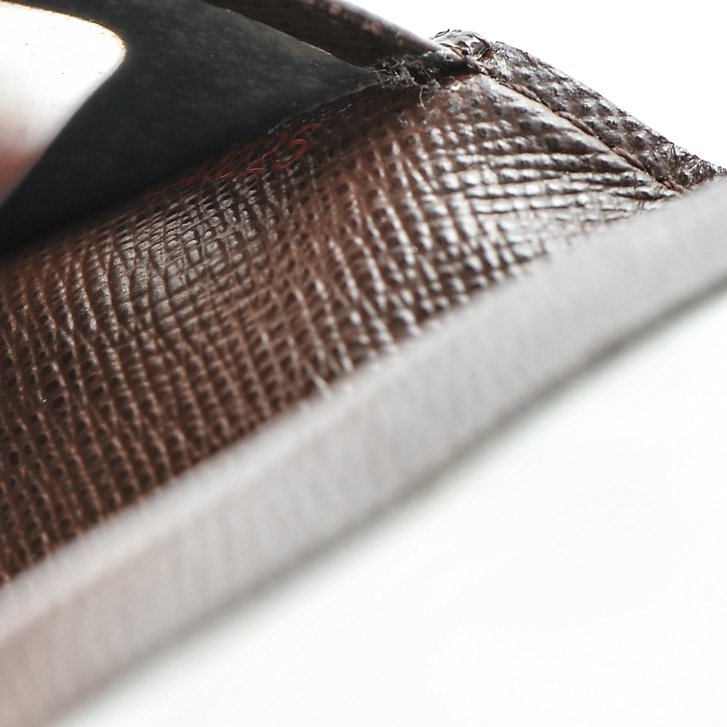 Damier Ebene Porte 2 Cartes Vertical Card Holder
