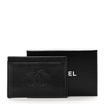 Chanel Caviar Timeless CC Card Holder Black 10 of 10