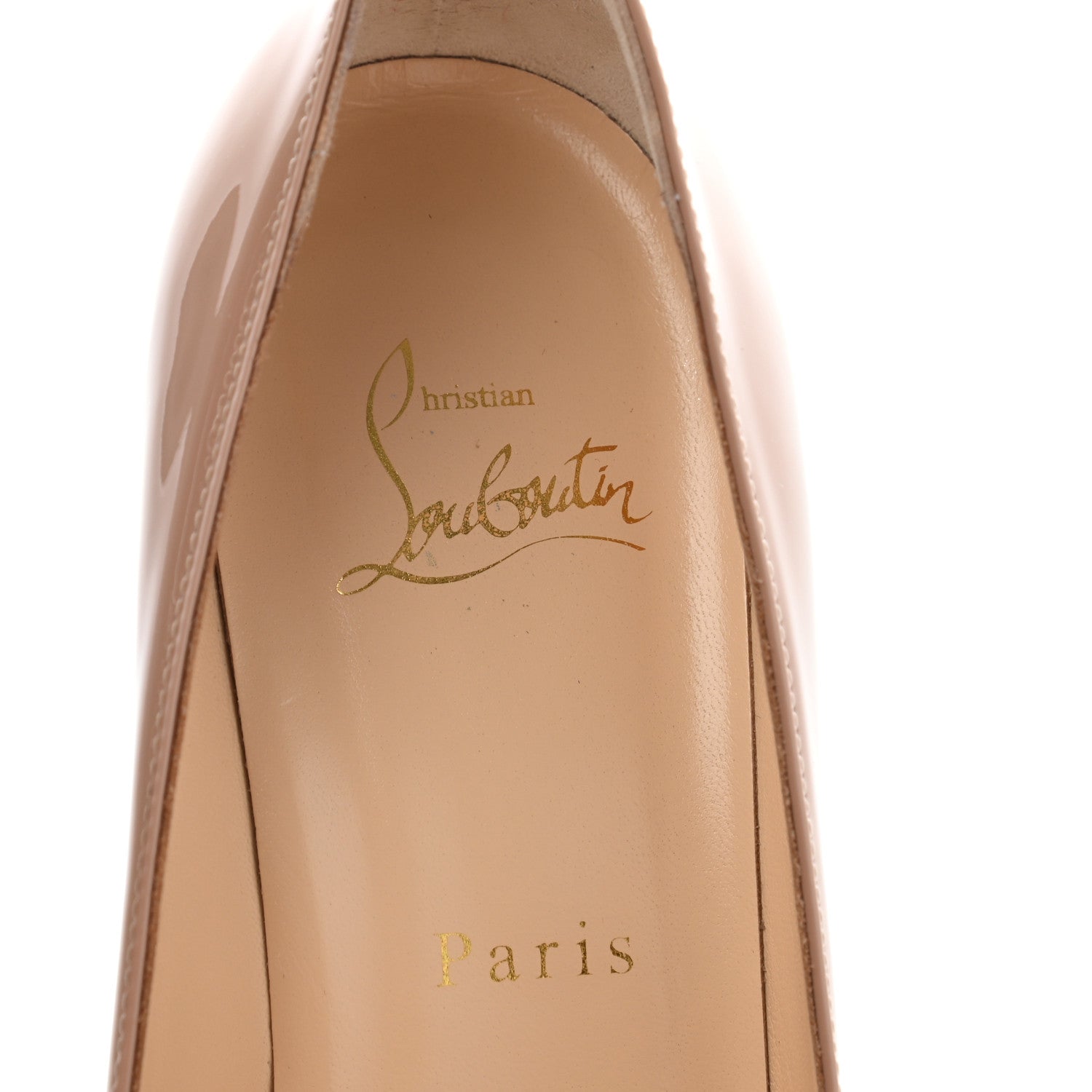 Christian Louboutin Patent Decollete 554 85 Pumps 36.5 Nude 6 of 11