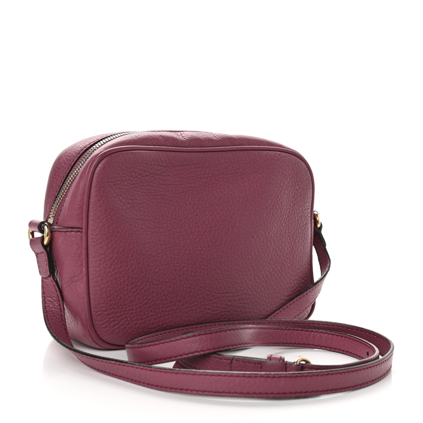 Pebbled Calfskin Small Soho Disco Bag Peonia Flower