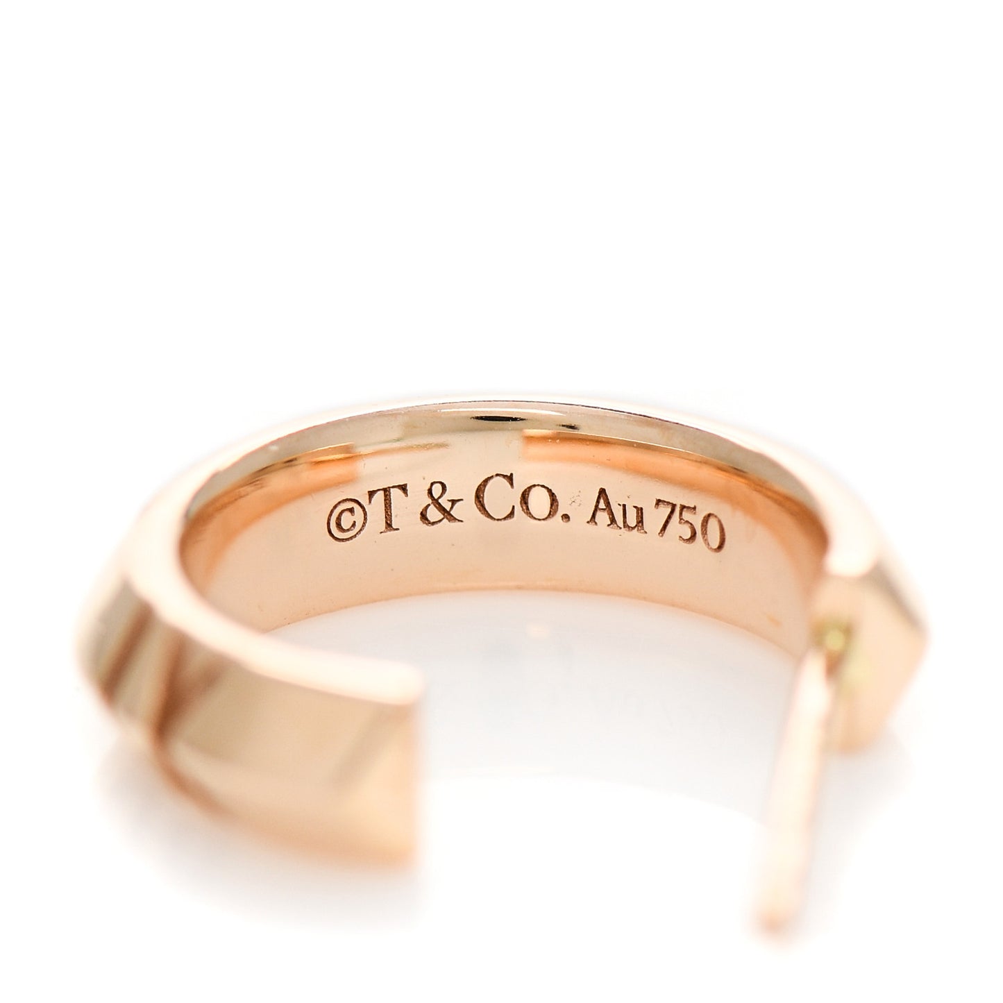 18K Rose Gold Small Atlas X Hoop Earrings