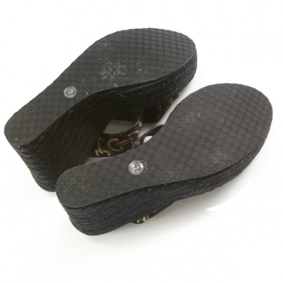 Gucci Espadrille Wedges Black 7 5 of 8