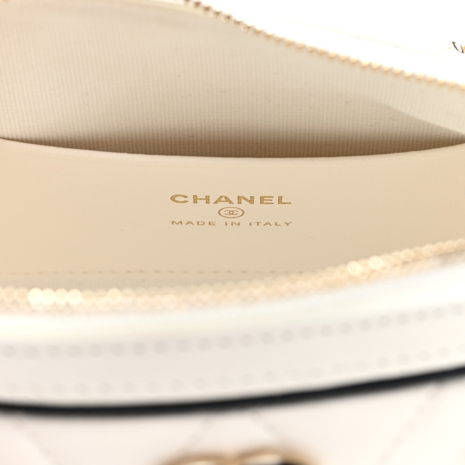 Chanel Lambskin Quilted Resin CC Mini Bowling Clutch With Chain White Black 6 of 10