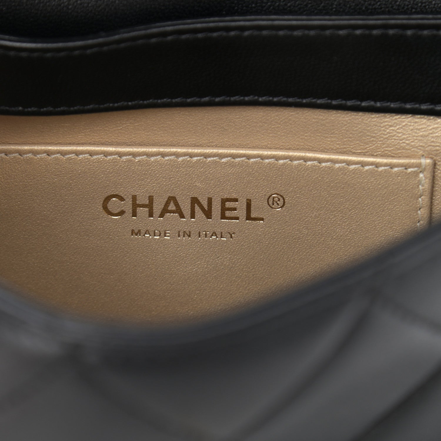 Chanel Lambskin Quilted Mini CC Crystal Logo Chain Flap Black 6 of 14