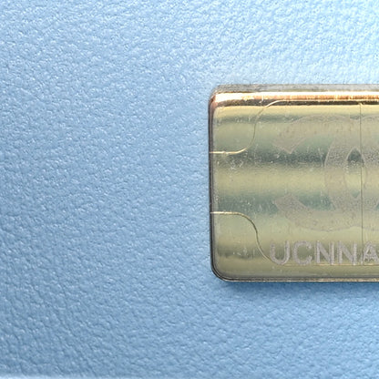 Chanel Lambskin Quilted Mini Rectangular Flap Light Blue 7 of 11