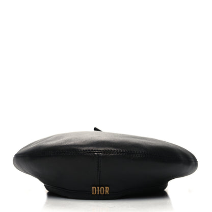 Christian Dior Lambskin D-Dream Beret 58 Black 3 of 8