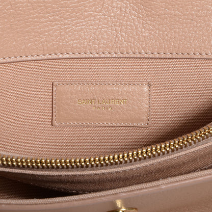 Saint Laurent Calfskin Canvas Small Muse Two Beige 7 of 10