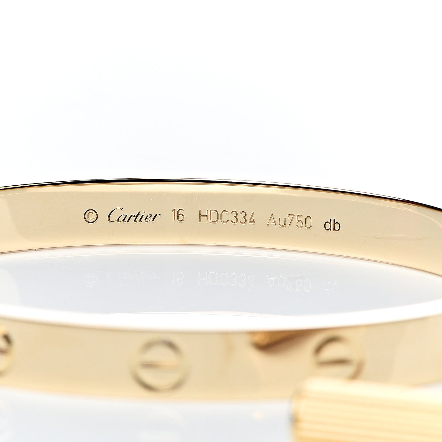 18K Yellow Gold LOVE Bracelet 16