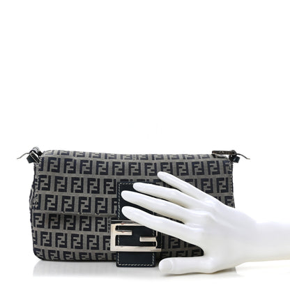 Fendi Zucchino Baguette Navy 2 of 9