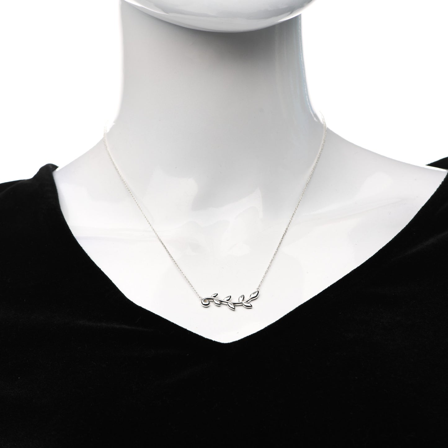 Sterling Silver Paloma Picasso Olive Leaf Vine Pendant Necklace