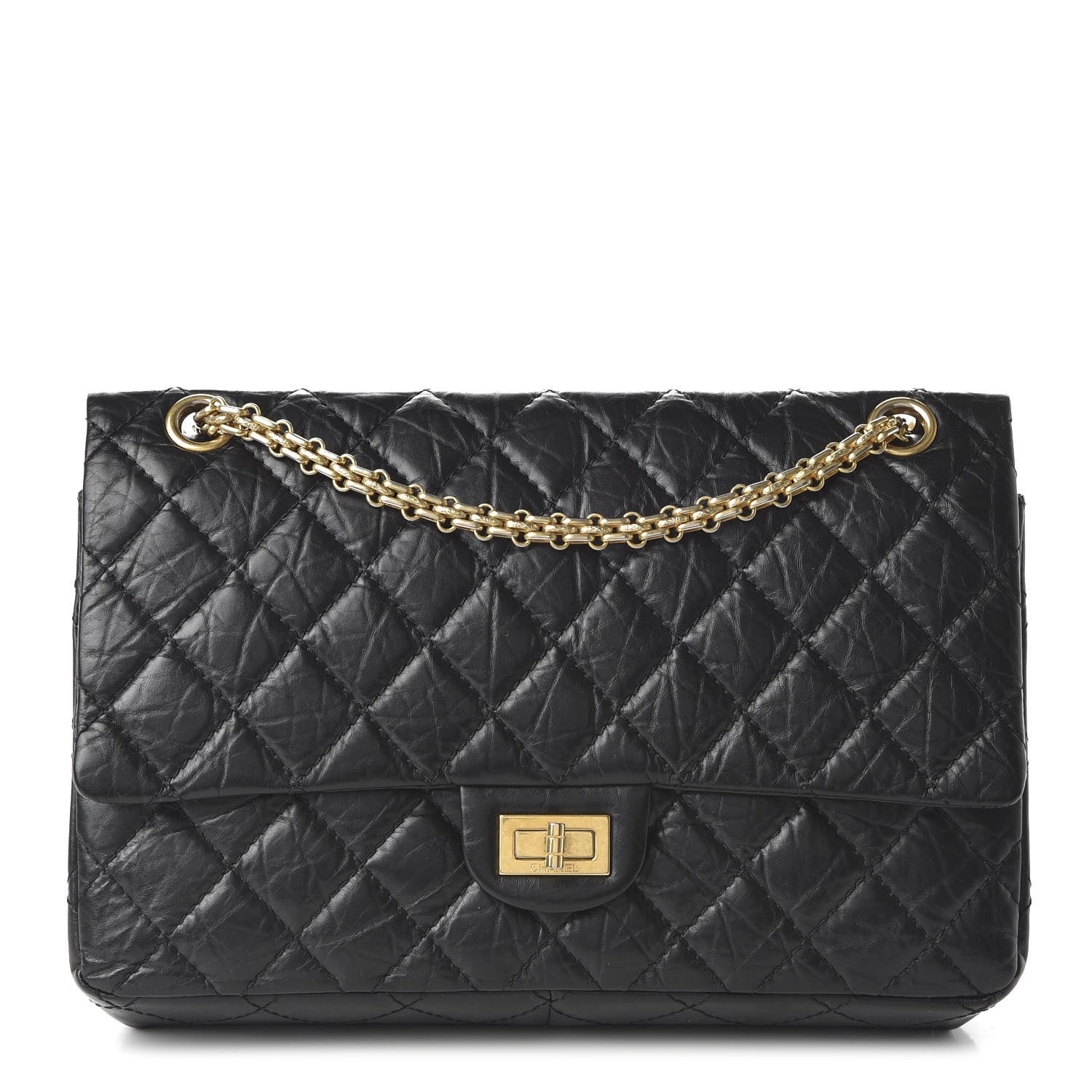 Chanel Aged Calfskin Quilted 2.55 Reissue 226 Flap Black 1 of 11