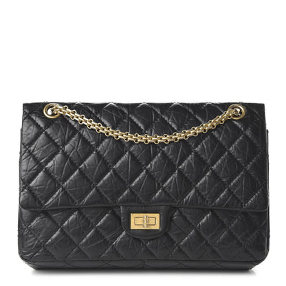 Chanel Aged Calfskin Quilted 2.55 Reissue 226 Flap Black 1 of 11