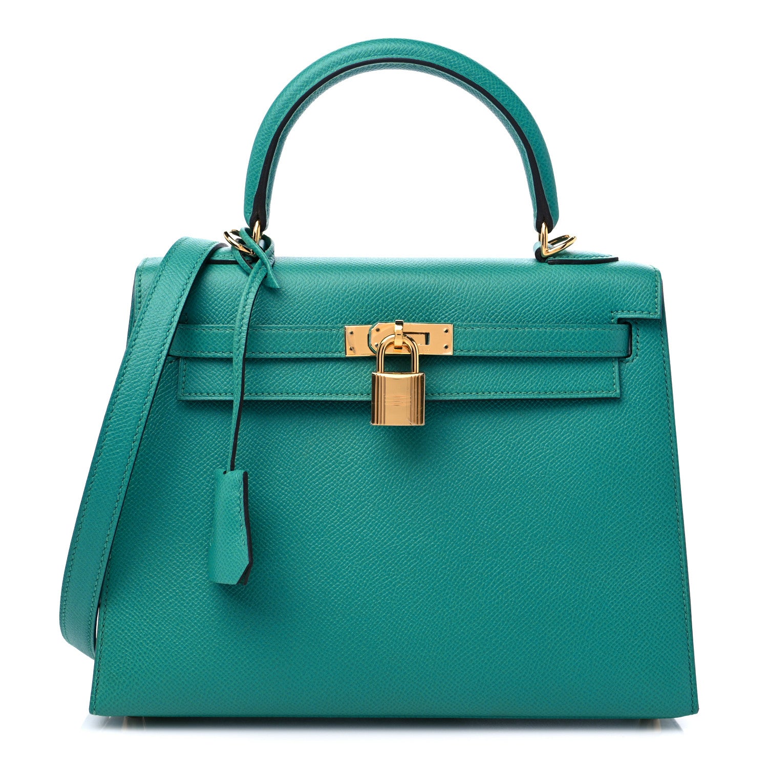 Hermes Epsom Kelly Sellier 25 Bleu Paon 1 of 9