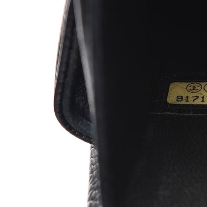 Chanel Caviar Timeless CC Compact French Wallet Black 8 of 16