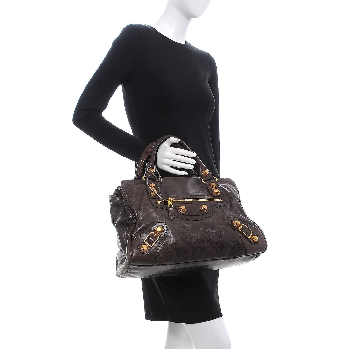 Agneau Giant 21 Gold Hardware Mid Day Charbon