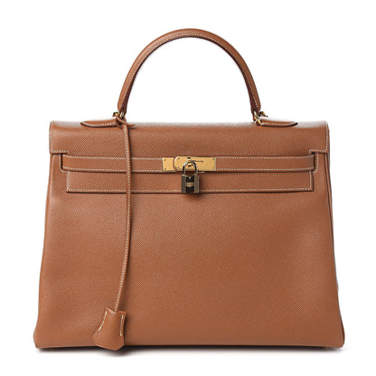 Hermes Courchevel Kelly Retourne 35 Gold 1 of 43