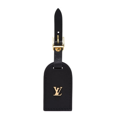 Louis Vuitton Calfskin City Steamer Luggage Tag Black 1 of 4