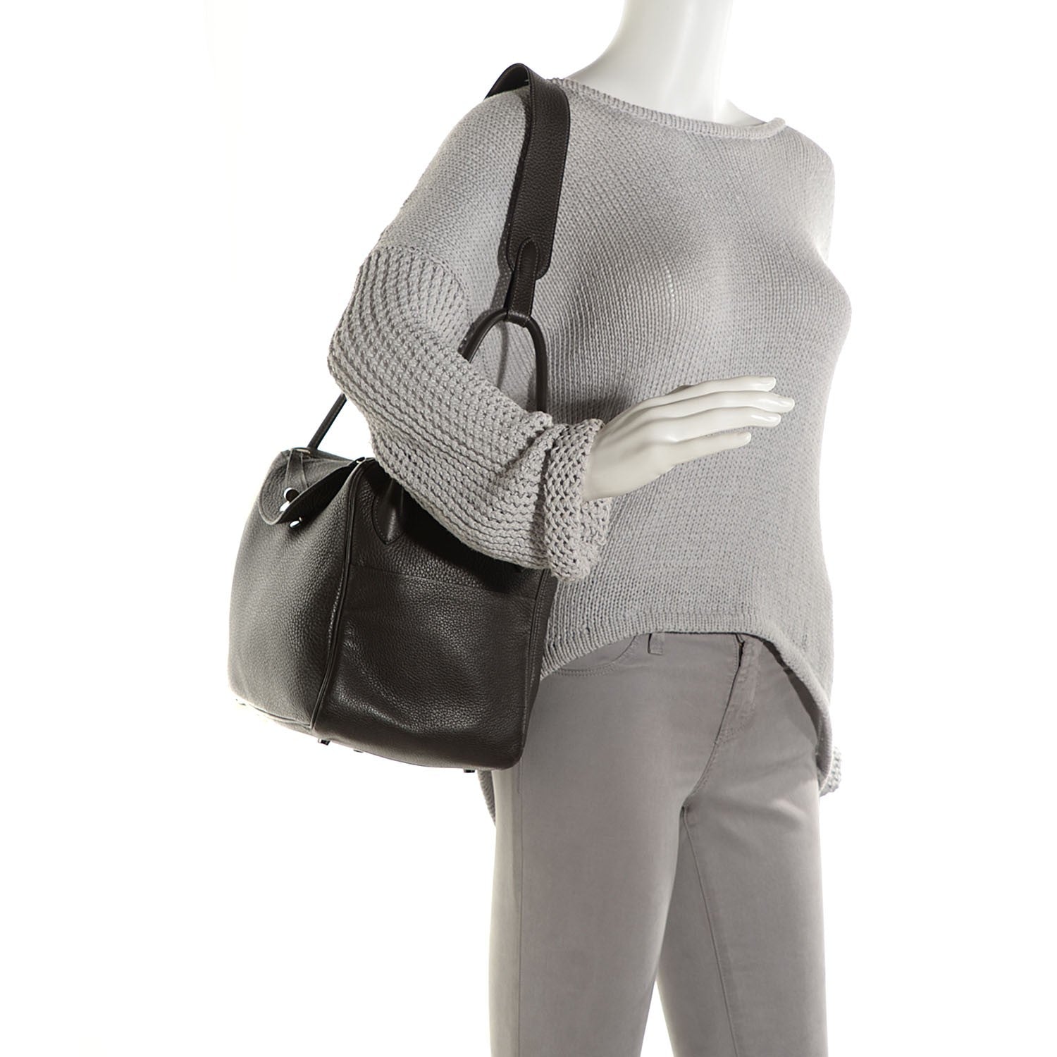 Hermes Taurillon Clemence Lindy 34 Graphite 2 of 16