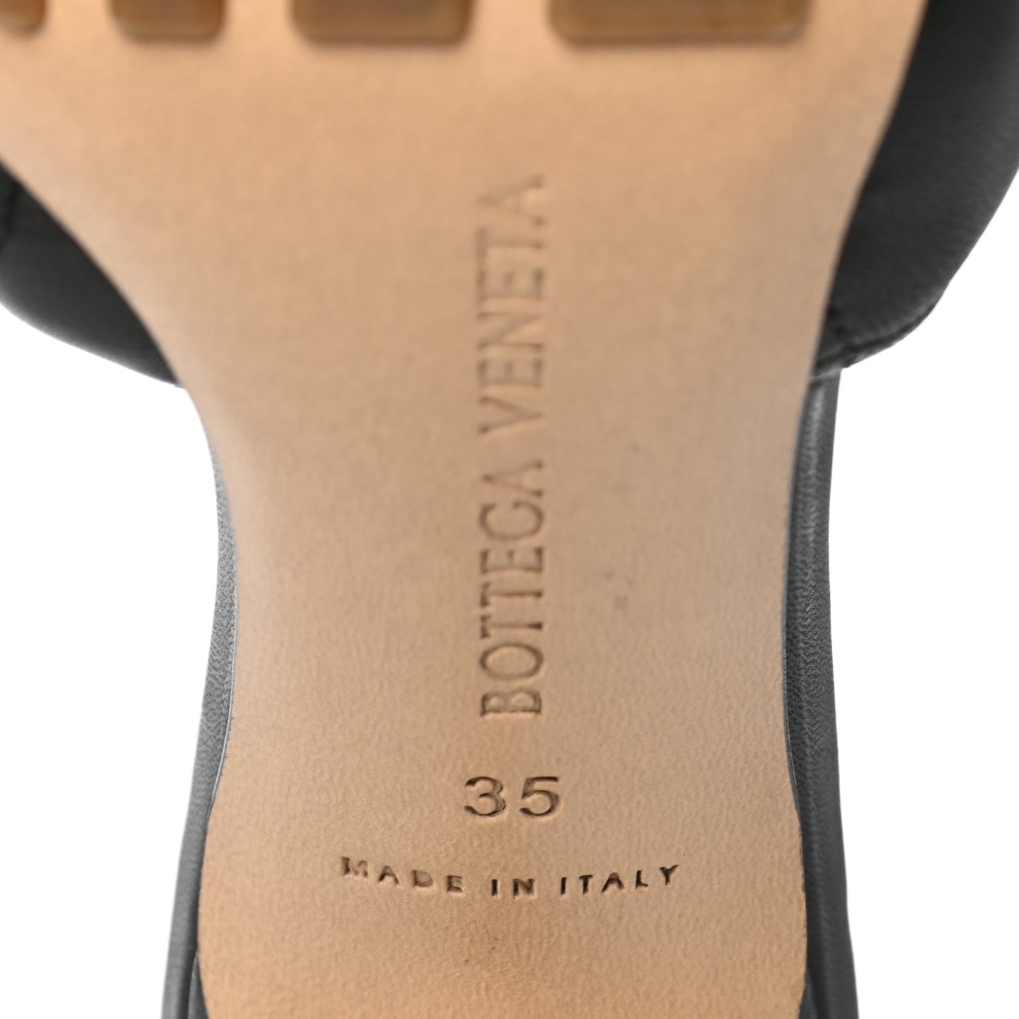Nappa Matelasse Padded Mule Sandals 35 Black