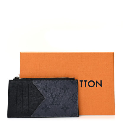 Louis Vuitton Reverse Monogram Eclipse Taiga Coin Card Holder 10 of 10