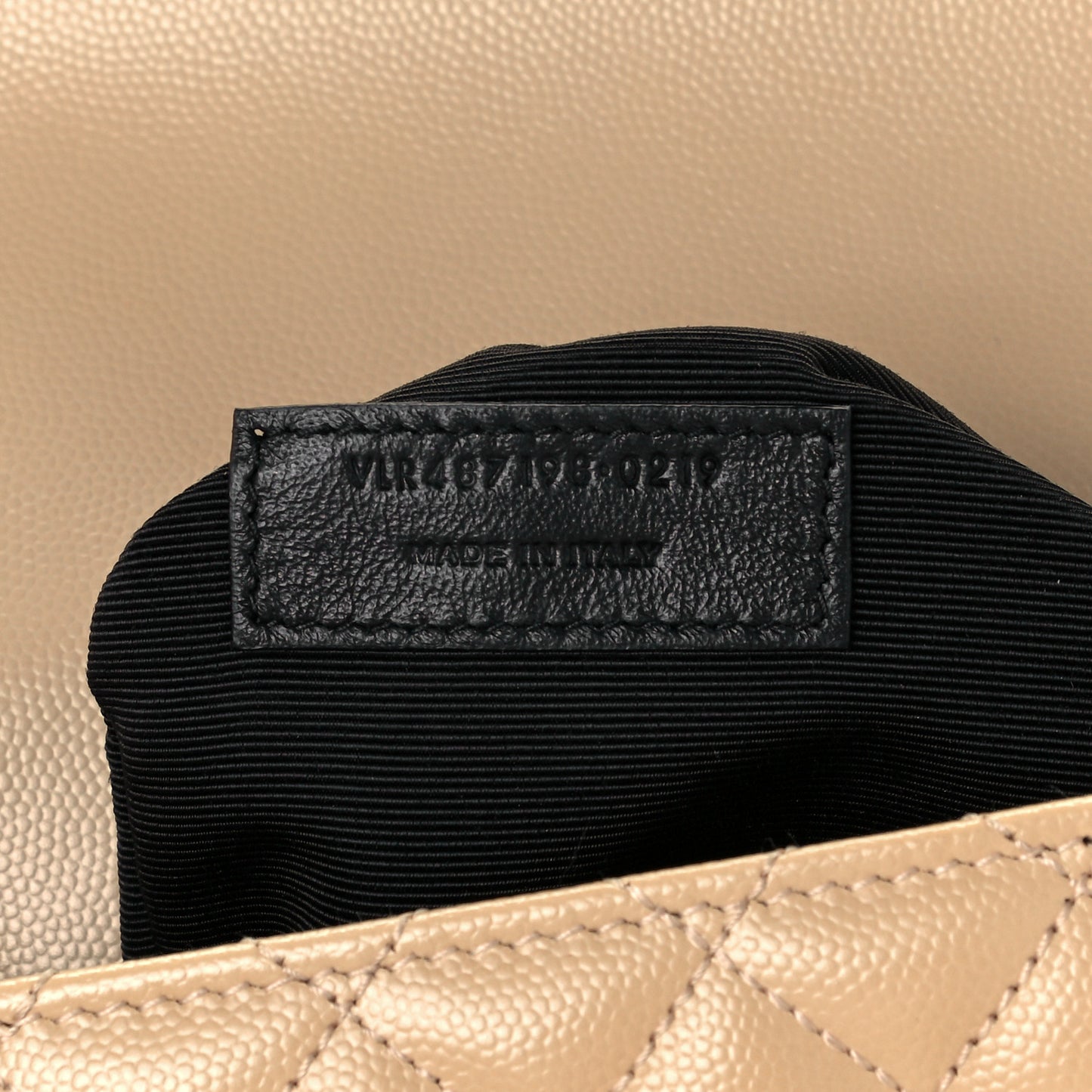 Grain De Poudre Mixed Matelasse Large Triquilt Monogram Satchel Nude Powder