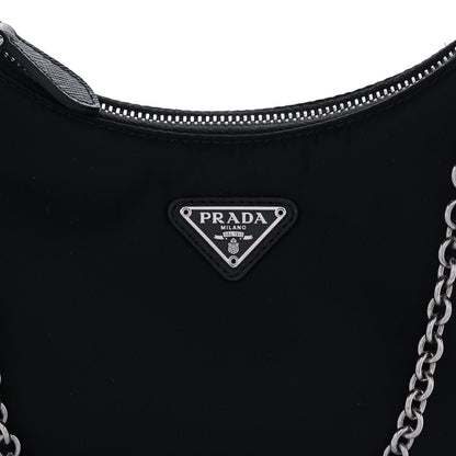 Prada Nylon Re-Edition 2005 Shoulder Bag Black 9 of 11