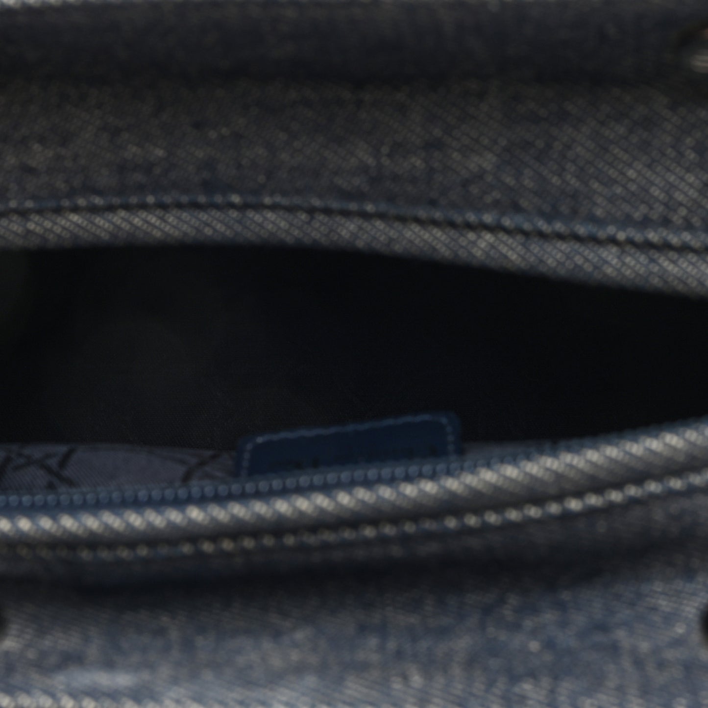 Denim Cannage Medium Lady Dior Blue