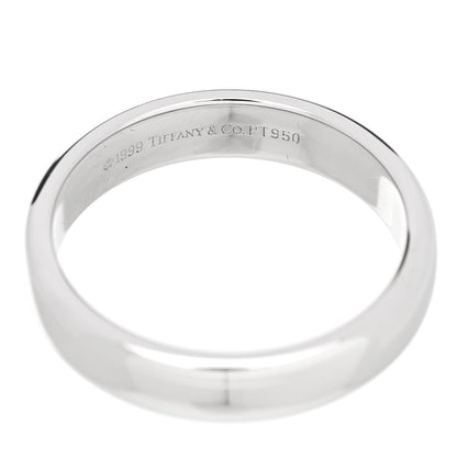 Tiffany Platinum 4.5mm Forever Wedding Band Ring 56 7.5 4 of 5
