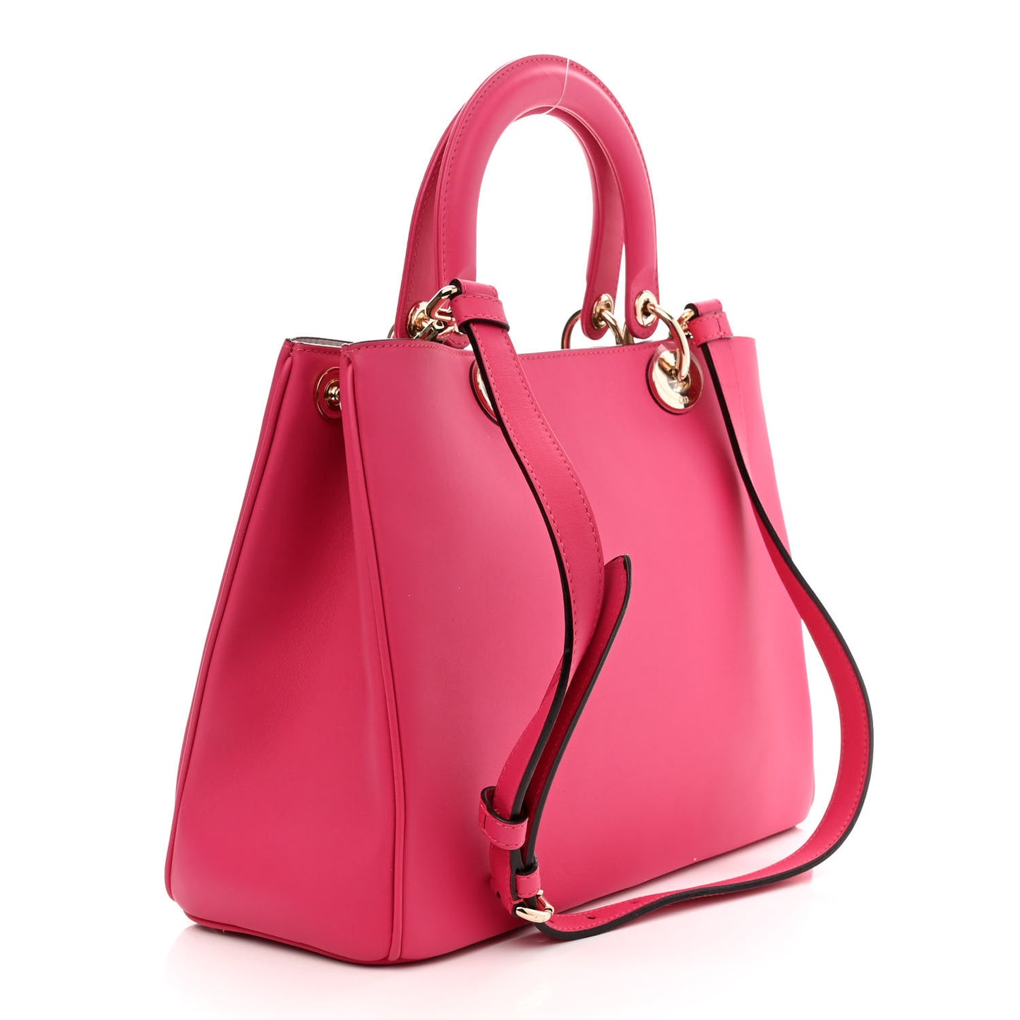 Smooth Calfskin Medium Diorissimo Tote Fuchsia