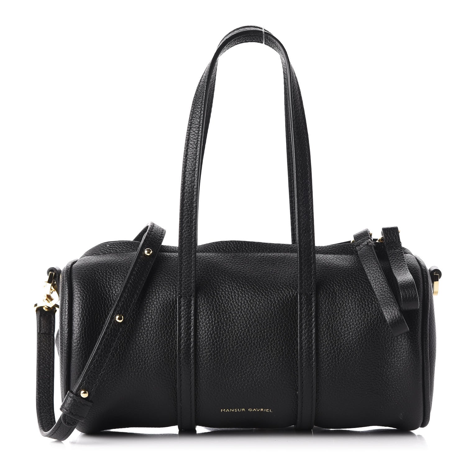 Mansur Gavriel Pebbled Calfskin Mini Mini Duffel Bag Black 1 of 11