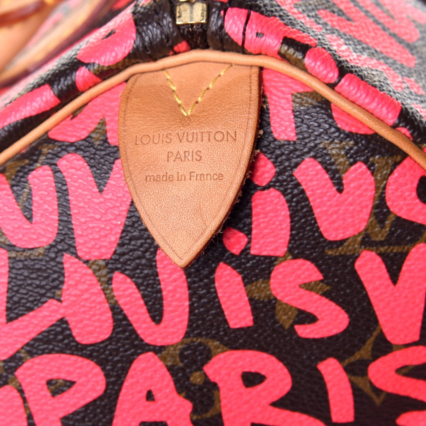 Monogram Graffiti Speedy 30 Fuchsia