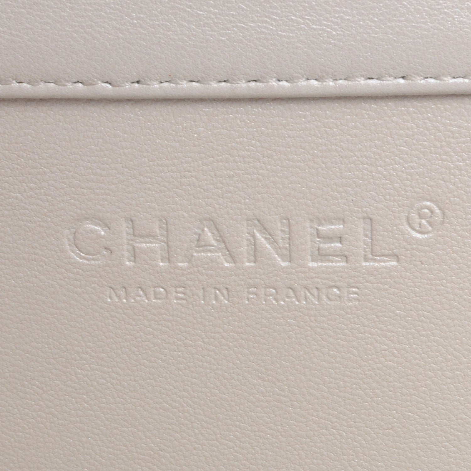 Chanel Iridescent Leather Midnight Swim Clutch Bag White 6 of 7
