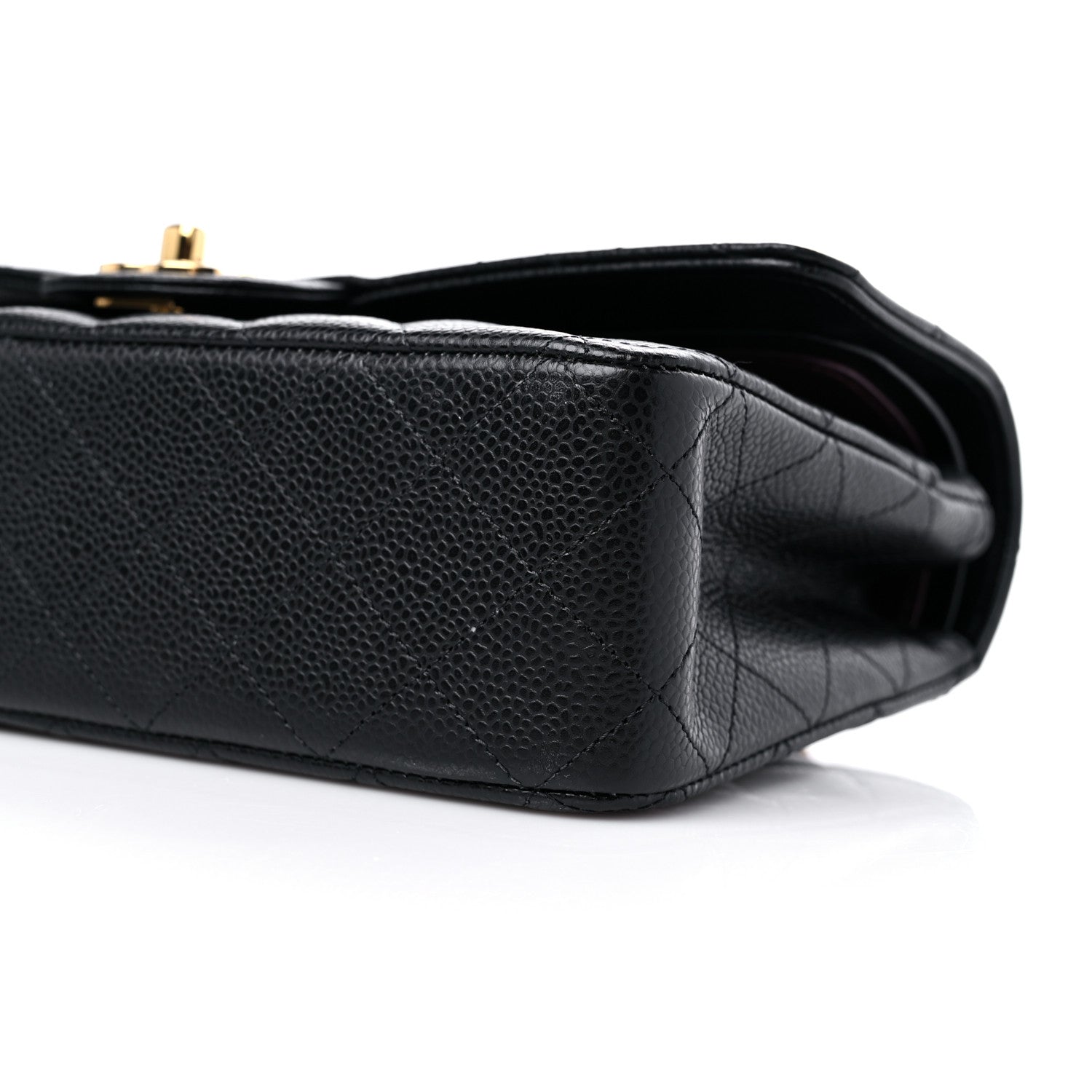 Chanel Caviar Quilted Medium Double Flap Black 9 of 10