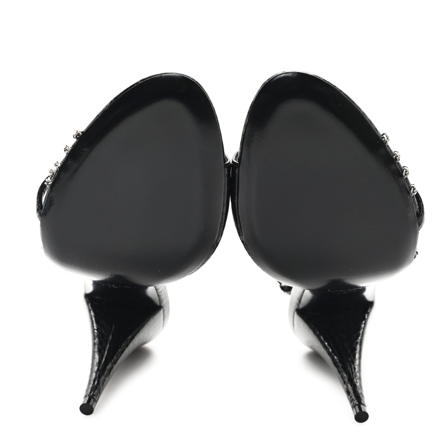 Ayers Chain Sexy 100 Sandals 39.5 Black