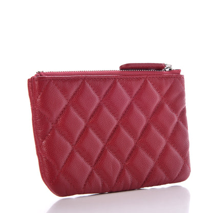 Chanel Caviar Quilted Small Cosmetic Case Pink 3 of 8
