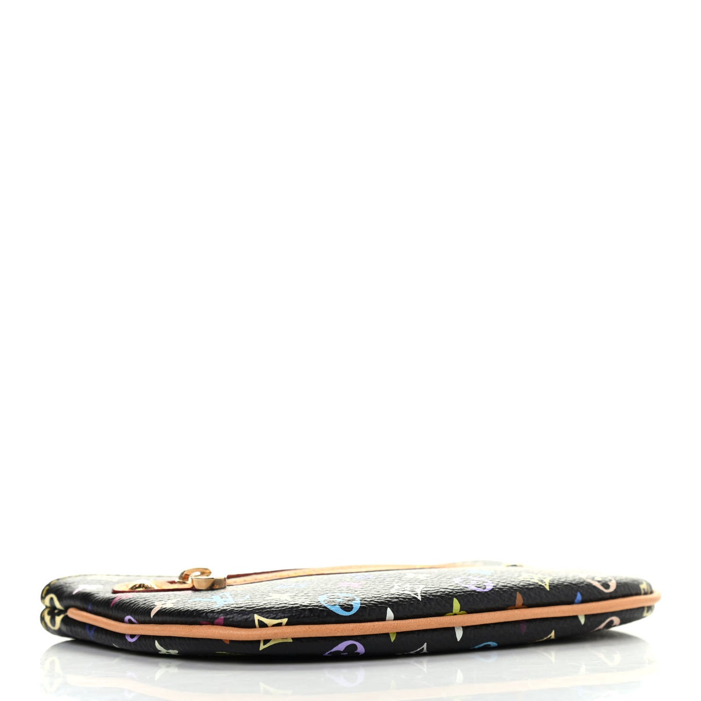 Monogram Multicolor Pochette Plate MM Black