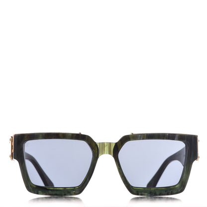Louis Vuitton Acetate 1.1 Millionaires Z1167W Sunglasses Green Marble 3 of 7