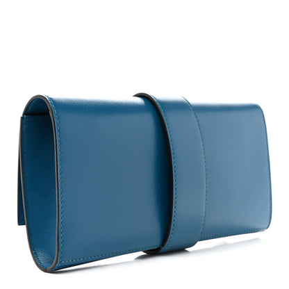 Hermes Tadelakt Medor 23 Clutch Bleu Izmir 3 of 14
